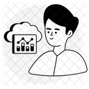 Cloud Statistics  Icon