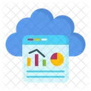 Cloud Data Cloud Statistics Cloud Details Icon