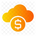 Cloud Storage Cost Cloud Computing Icon