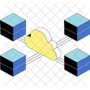 Cloud Storage Financial Technology Financial Planning Icon