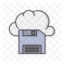 Floppy Diskette Cloud Icon