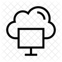 Cloud Screen Database Icon