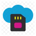 Cloud Storage Sd Card Connection Icon