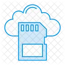 Cloud Storage Microchip Icon