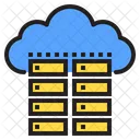 Cloud Storage Cloud Server Cloud Database Icon