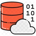 Cloud Storage Cloud Binary Database Cloud Storage Icon