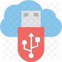 Cloud Storage Usb Icon