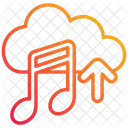 Cloud Storage Music Uploading Icon