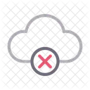 Cloud Database Cancel Icon