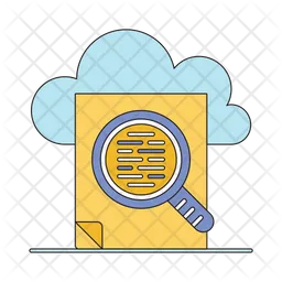 Cloud Storage Data Search  Icon