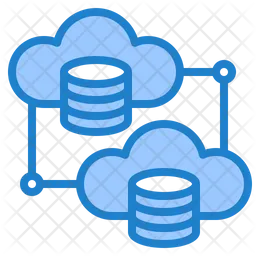 Cloud Storage Database  Icon