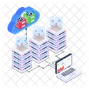 Cloud Hosting Cloud Computing Cloud Storage Display Icon