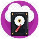 Cloud Storage Cloud Memory Cloud Hard Disc Icon
