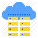Cloud Storage Cloud Server Cloud Database Icon