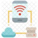 Cloud Storage Server Big Data Icon