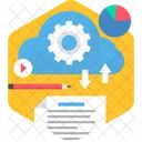 Cloud Storage Cloud Downloading Icon