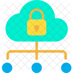 Cloud Storage Lock  Icon