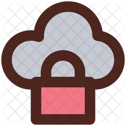 Cloud Storage Protected  Icon