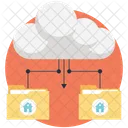Cloud Storage System Icon