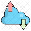 Cloud Storage Upload Download  Icon