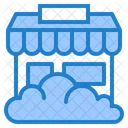 Cloud Store Online Shopping Store Store Icon