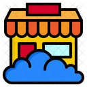 Cloud Store Online Shopping Store Store Icon