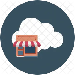 Cloud store  Icon