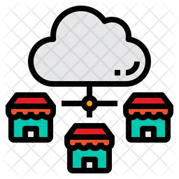 Cloud Store Connection  Icon