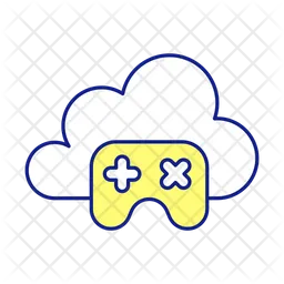 Cloud streaming service  Icon