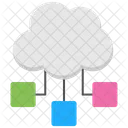 Cloud Structure Computing Icon