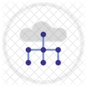 Cloud Structure Scheme Icon