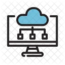 Cloud Hosting Seo Icon