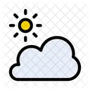 Cloud Sun Climate Icon
