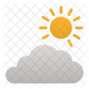구름 태양  아이콘
