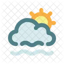 Sun Cloud Fog Icon
