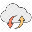 Cloud Data Cloud Upload Cloud Download Icon