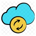 Cloud Sync Photograph Paper Airplane Icon