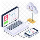 Cloud Backup Cloud Sync Cloud Refresh Icon