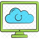 Cloud Synchronisierung Cloud Computing Cloud Aktualisierung Icon