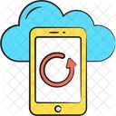 Cloud Synchronisierung Cloud Computing Cloud Aktualisierung Icon