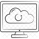 Cloud Synchronisierung Cloud Computing Cloud Aktualisierung Icon