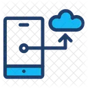 Cloud Server Mobil Symbol