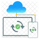 Cloud Backup Cloud Synchronisation Cloud Synchronisierung Symbol