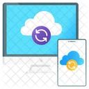 Cloud Backup Cloud Synchronisation Cloud Aktualisierung Symbol