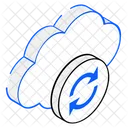 Cloud Backup Cloud Synchronisation Cloud Neuladen Symbol