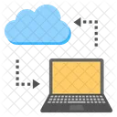 Laptop Synchronization Cloud Icon