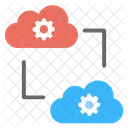 Cloud Sync Computing Icon