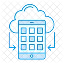 Cloud Synchronize Mobile Icon