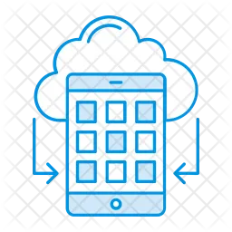 Cloud synchronize with mobile  Icon