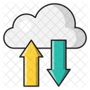 Cloud Syncing Download Icon